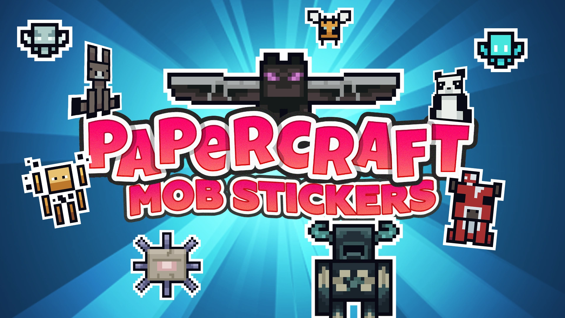 Papercraft Mob Stickers Add-On